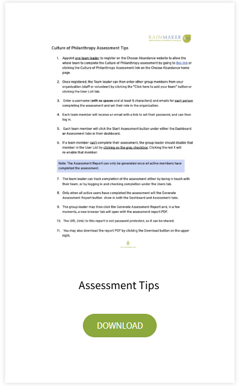Assessment Tips